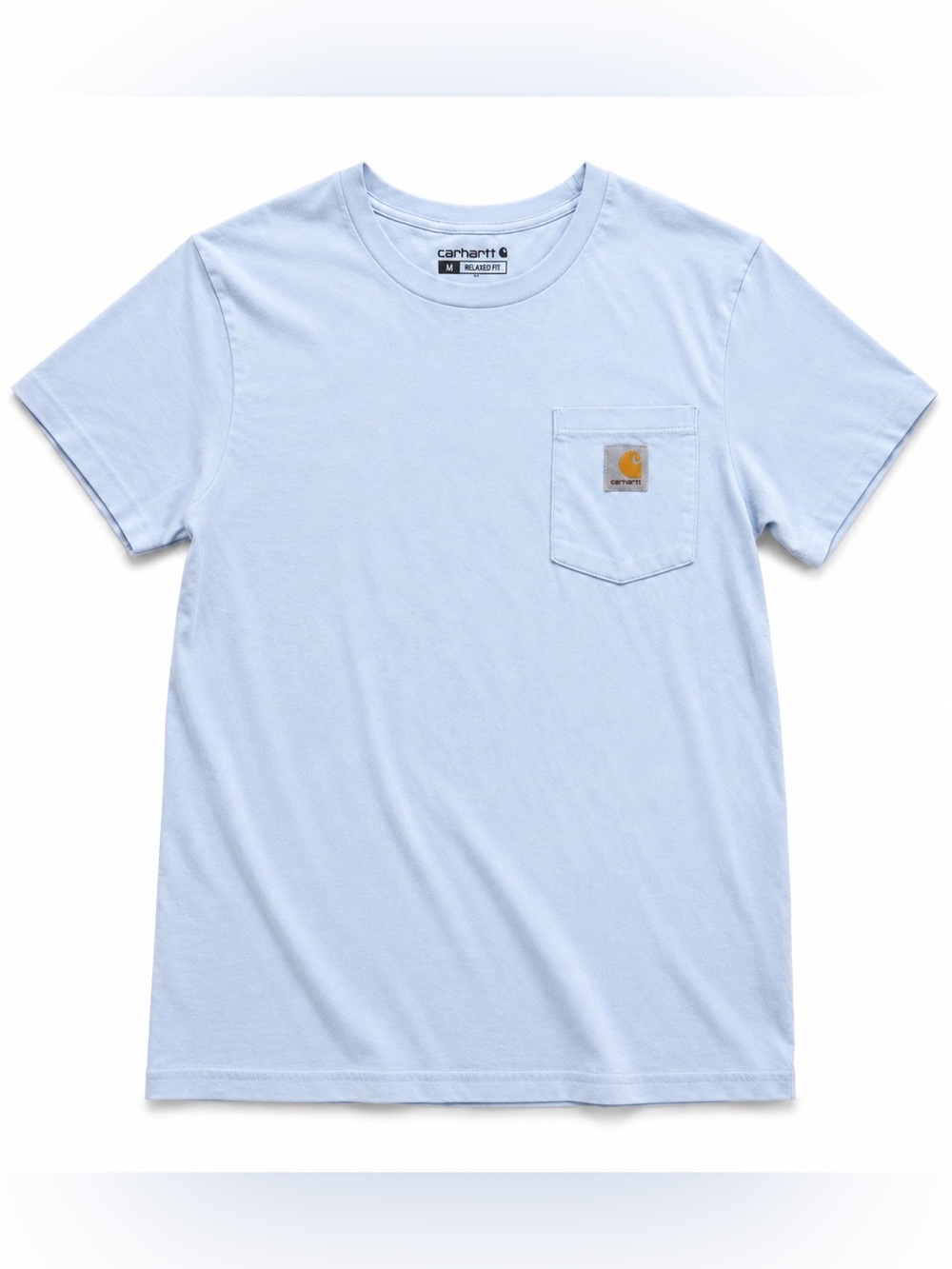 Carhartt Boys Medium Blue Pocket T-Shirt Hunting Dog Duck Graphic Back Tee